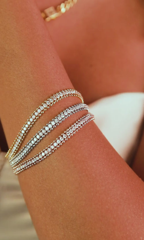 Paul Valentine Sparkling Tennis Bracelet Heißer Verkauf