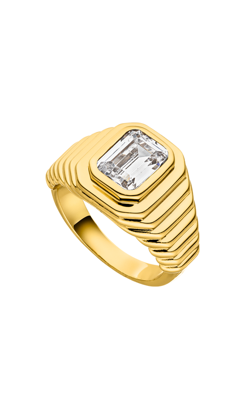 Paul Valentine Emerald Ring White Neueste Stile