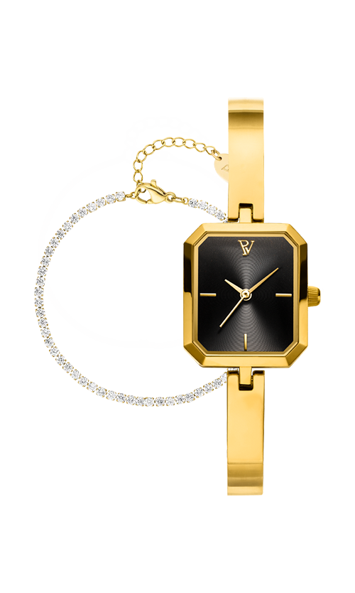 Paul Valentine Ethereal Watch & Sparkling Bracelet Set Rabatt