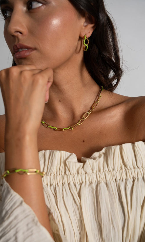 Paul Valentine Wave Rush Enamel Necklace Fabrikladen