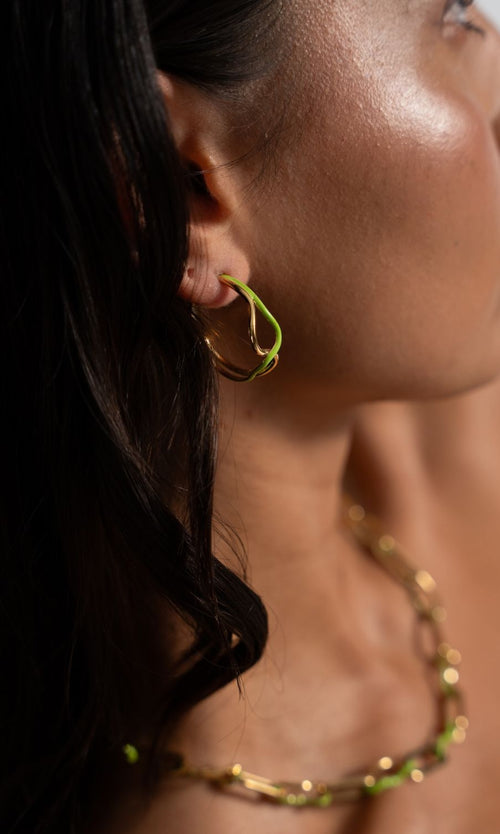 Paul Valentine Wave Rush Enamel Hoops Im Verkauf