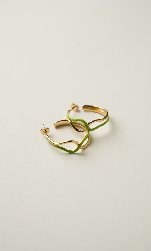 Paul Valentine Wave Rush Enamel Hoops Im Verkauf