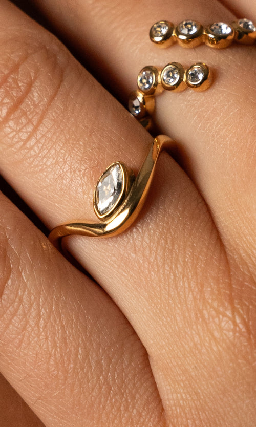 Paul Valentine Adorn Ring Marquise Großer Ausverkauf