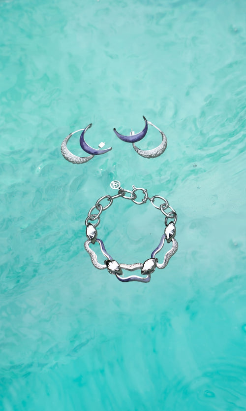 Paul Valentine Underwater Necklace & Hoops Set Sonderangebote
