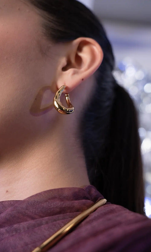 Paul Valentine Molten Twisted Hoops Riesige Ersparnisse