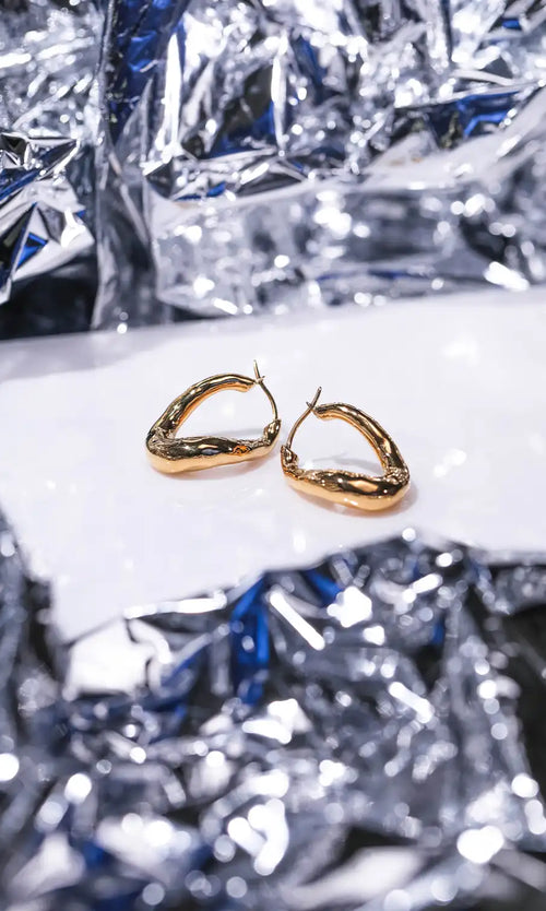 Paul Valentine Molten Twisted Hoops Riesige Ersparnisse