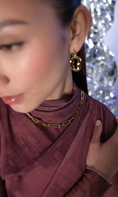 Paul Valentine Molten Chunky Necklace Begrenzte Freigabe