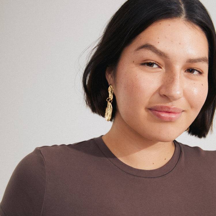Pilgrim BLOOM recycelte Ohrringe vergoldet Räumungsverkauf