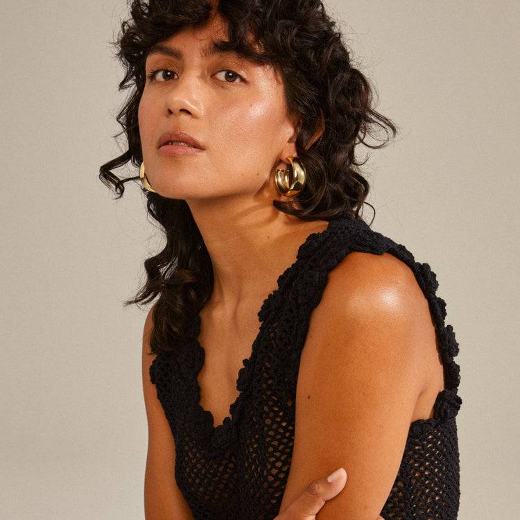 Pilgrim NAIA recycelte mega-chunky Hoops vergoldet Letzte 2 Tage