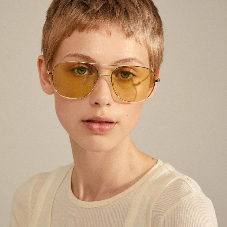 Pilgrim DALLAS Sonnenbrille Gelb/Gold Hotsell