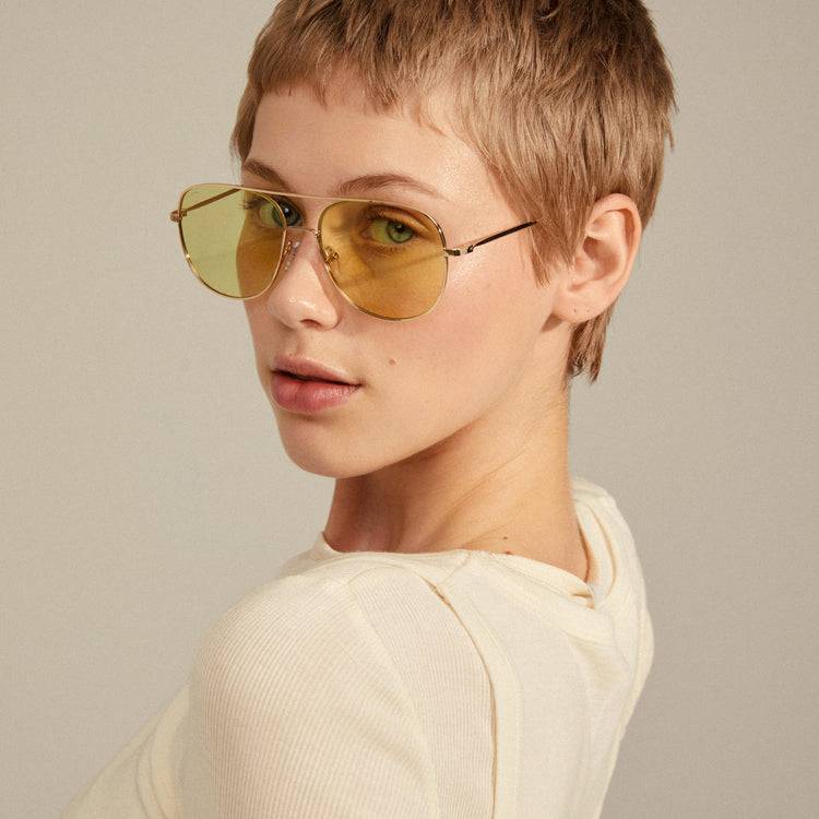 Pilgrim DALLAS Sonnenbrille Gelb/Gold Hotsell