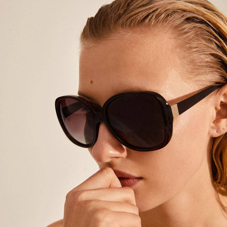Pilgrim PARKER Oversized-Retro-Sonnenbrille, Braun Günstiger Verkauf