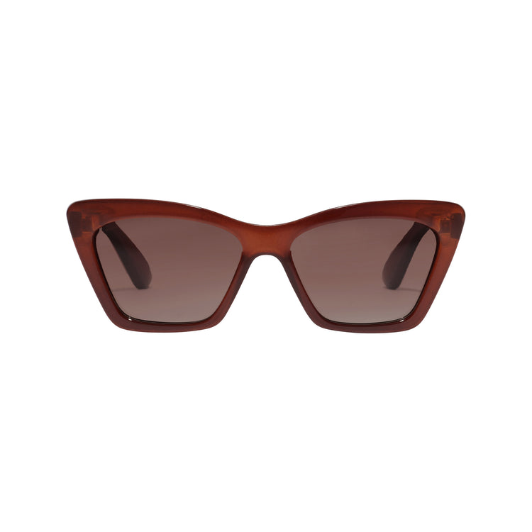 Pilgrim DAKOTA eckige Cat-Eye-Sonnenbrille braun Meist gekauft