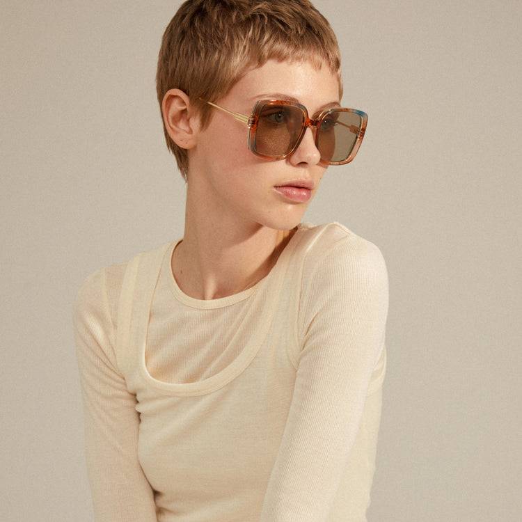 Pilgrim ALIET Sonnenbrille Mehrfarbig/Gold Blitzverkäufe