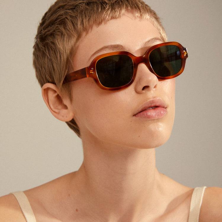Pilgrim NELLA Recycelte Sonnenbrille Schildpatt-Braun/Gold Fabrikpreis