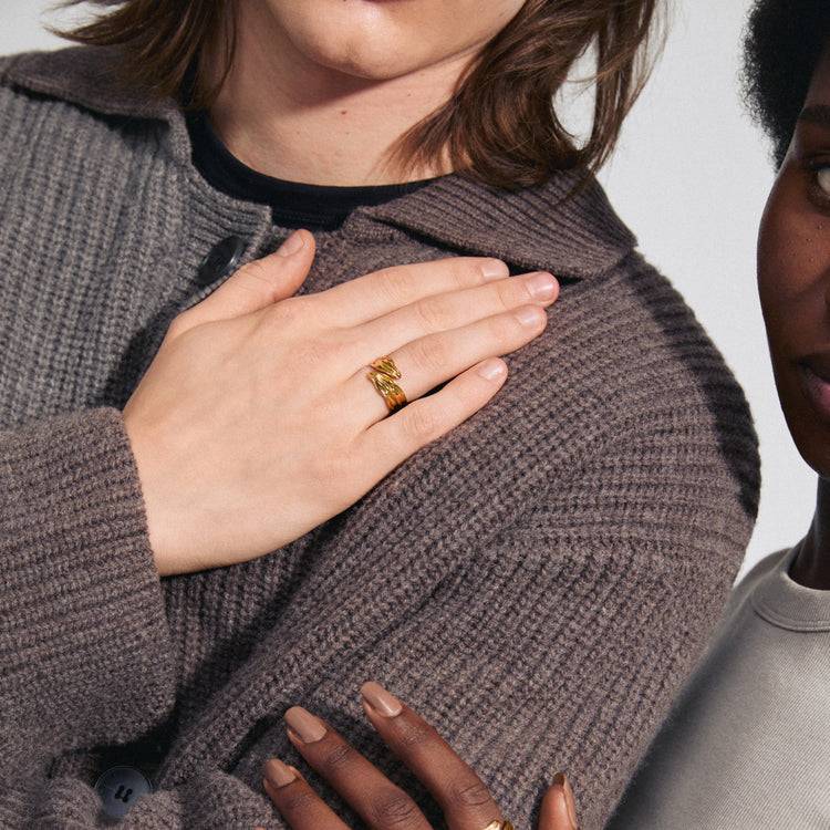 Pilgrim ELISSA recycelter Ring vergoldet Black Friday