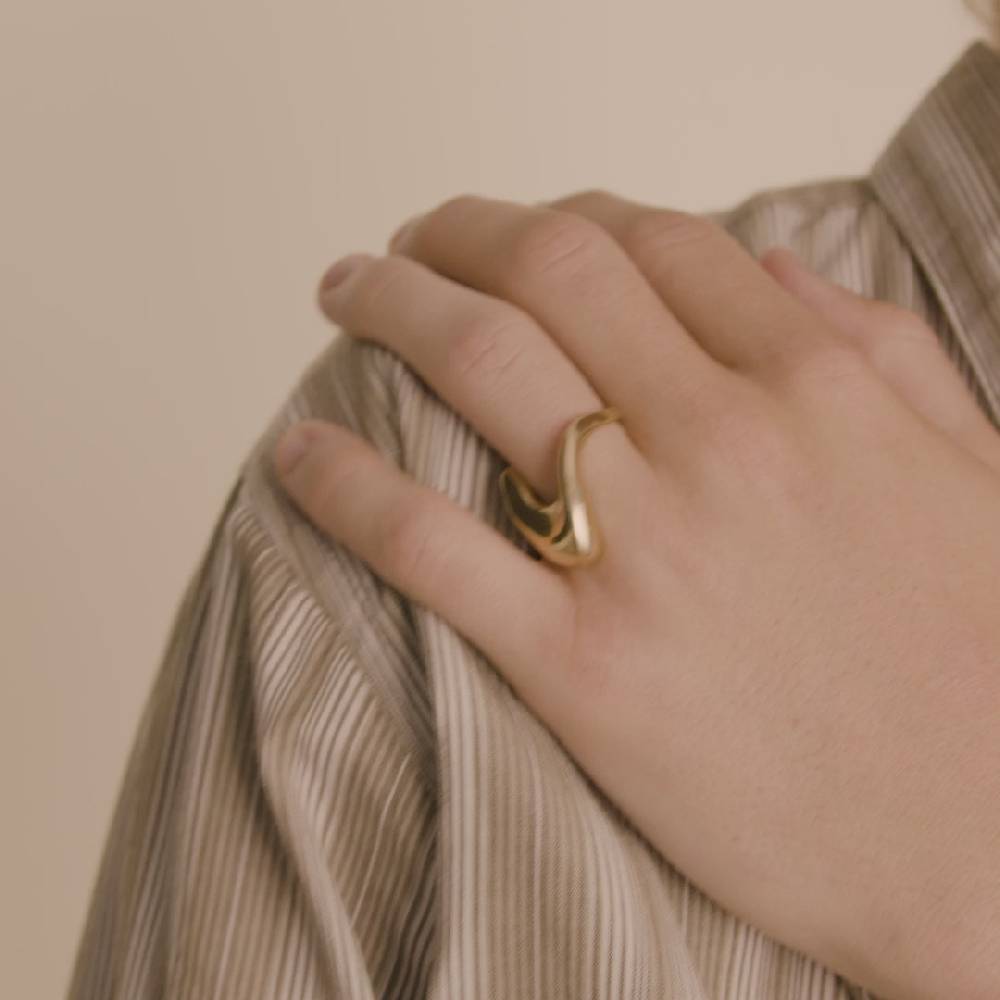 Pilgrim CLOUD recycelter Ring vergoldet Exklusive Angebote