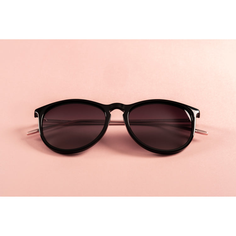 Pilgrim VANILLE Sonnenbrille Schwarz/Gold Super Rabatt