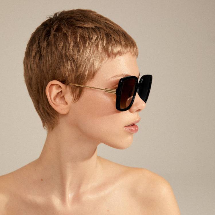 Pilgrim ALIET Sonnenbrille Schwarz/Gold Clearance-Verkauf