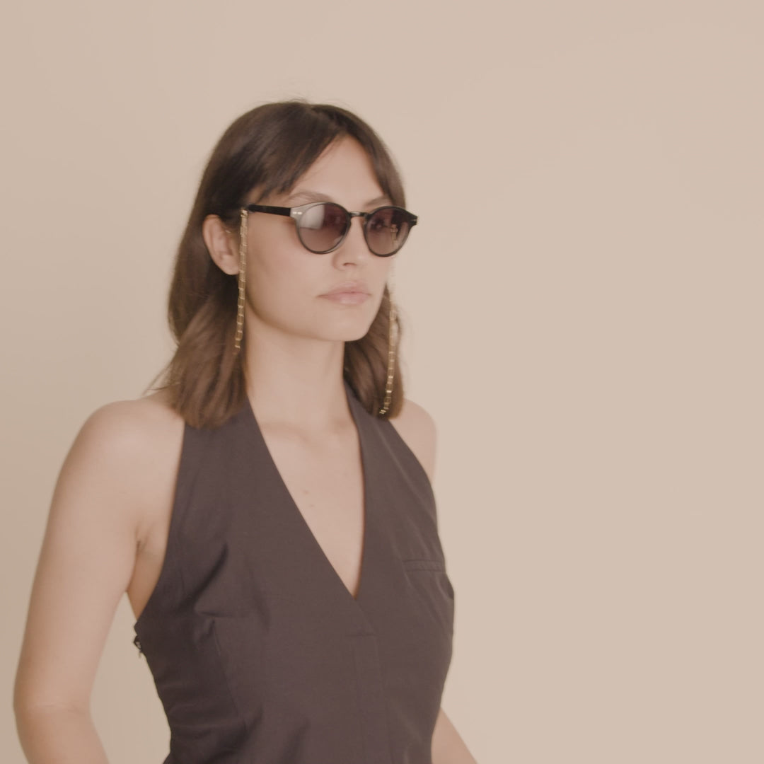 Pilgrim KYRIE Sonnenbrille Schwarz/Gold Fabrikladen