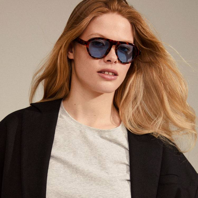 Pilgrim YARIL Recycelte Sonnenbrille Schildpatt-Braun Speichern exportieren