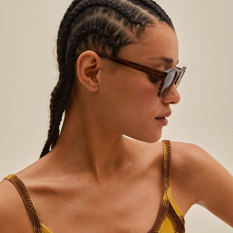 Pilgrim JANICA Recycelte Sonnenbrille Schildpatt-Braun 2025