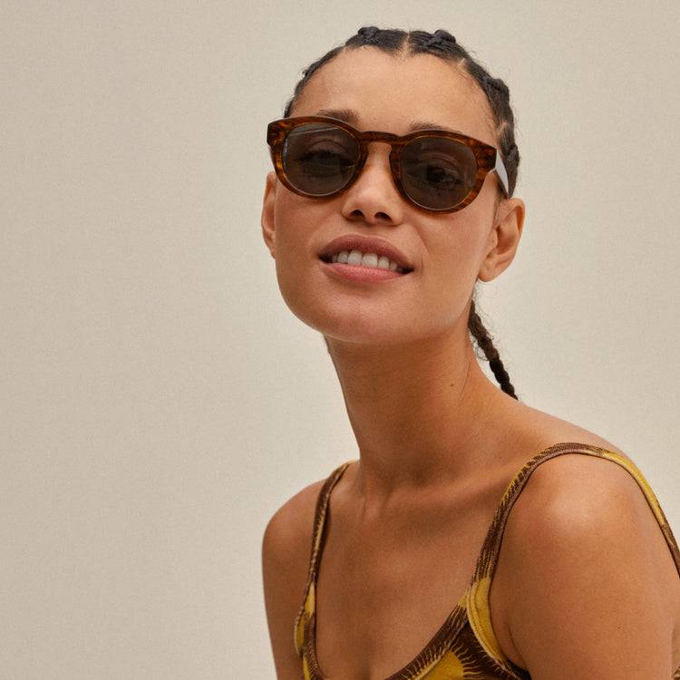 Pilgrim JANICA Recycelte Sonnenbrille Schildpatt-Braun 2025