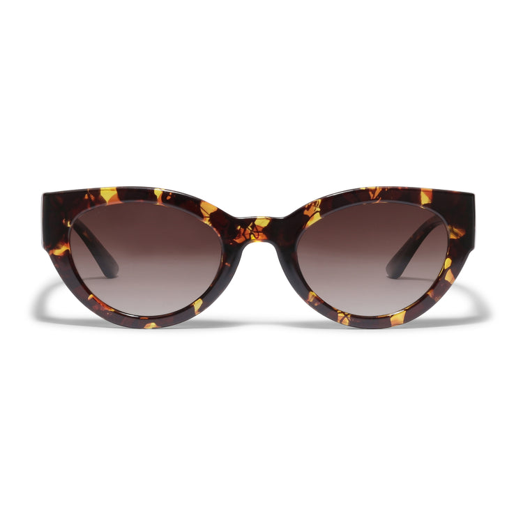 Pilgrim JUNA Cat-Eye-Sonnenbrille in braunem Schildpatt Outlet
