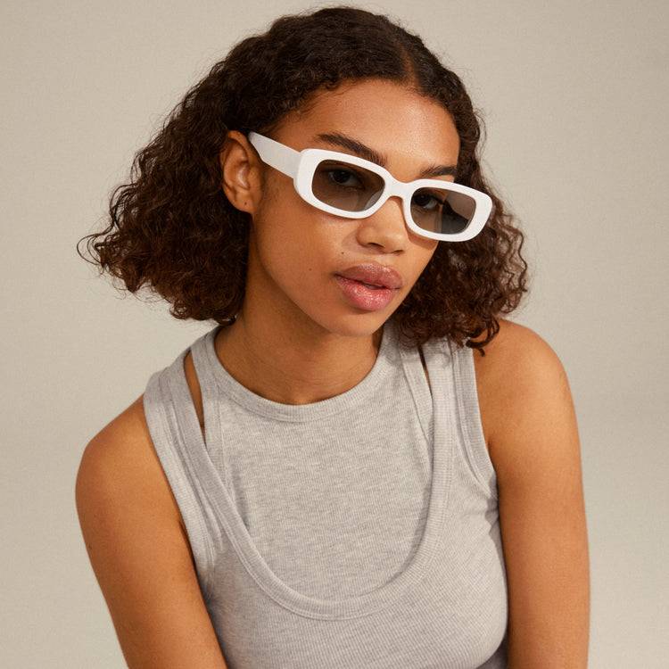 Pilgrim YANSEL Recycelte Sonnenbrille Weiß Angebote