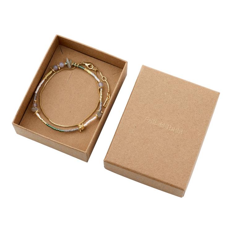 Pilgrim PIXIE Geschenkset, Armband 2-in-1-Set, vergoldet Schlussverkauf