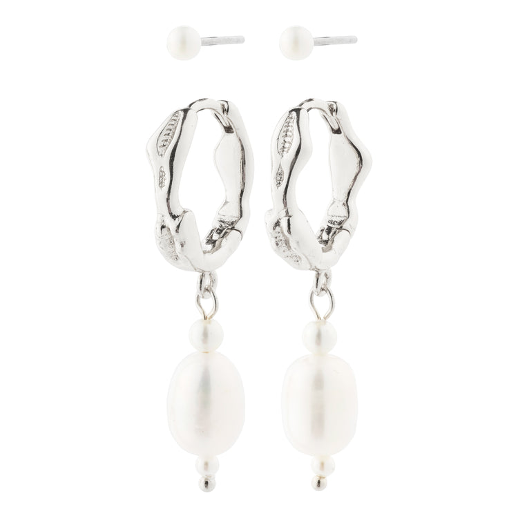 Pilgrim CONSTANCE Ohrringe 2-in-1-Set versilbert Cyber Monday