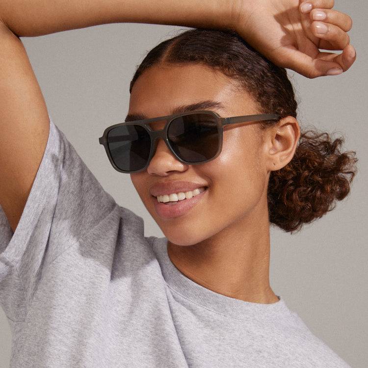 Pilgrim ELODIE Piloten-Sonnenbrille grau Tiefpreis