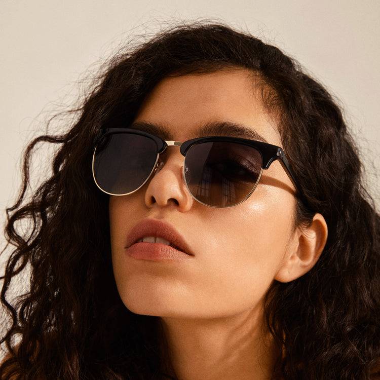 Pilgrim CHARLIE Sonnenbrille Schwarz/Gold Fabrik Onlineshop