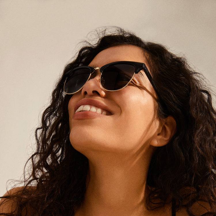 Pilgrim CHARLIE Sonnenbrille Schwarz/Gold Fabrik Onlineshop