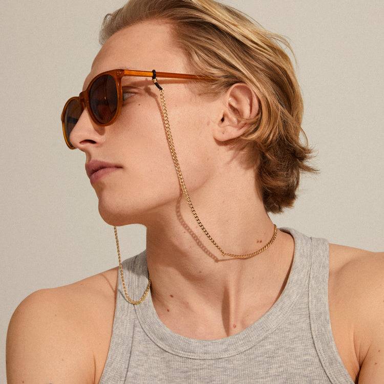 Pilgrim AJA Panzerkette für Sonnenbrille vergoldet Fabrikpreis
