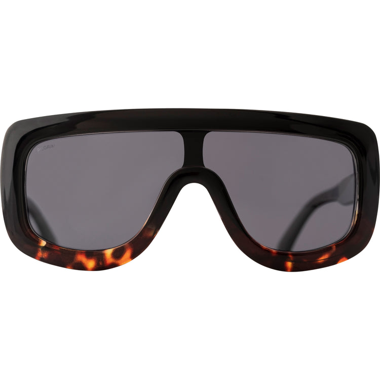 Pilgrim FIDELIA oversized Shield-Sonnenbrille, Schildpatt dunkel Black Friday