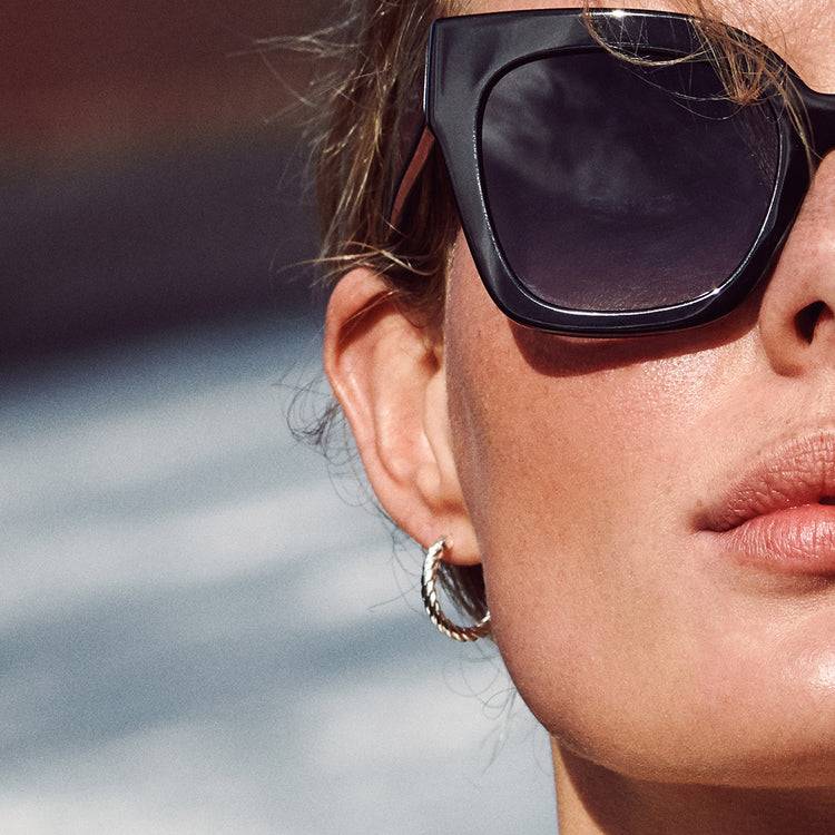 Pilgrim Sonnenbrille : Dael : Schwarz Heißer Verkauf