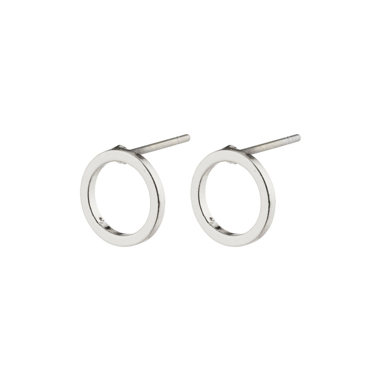 Pilgrim Viviane recyceltes Set, Halskette & Ohrstecker, versilbert Online Outlet