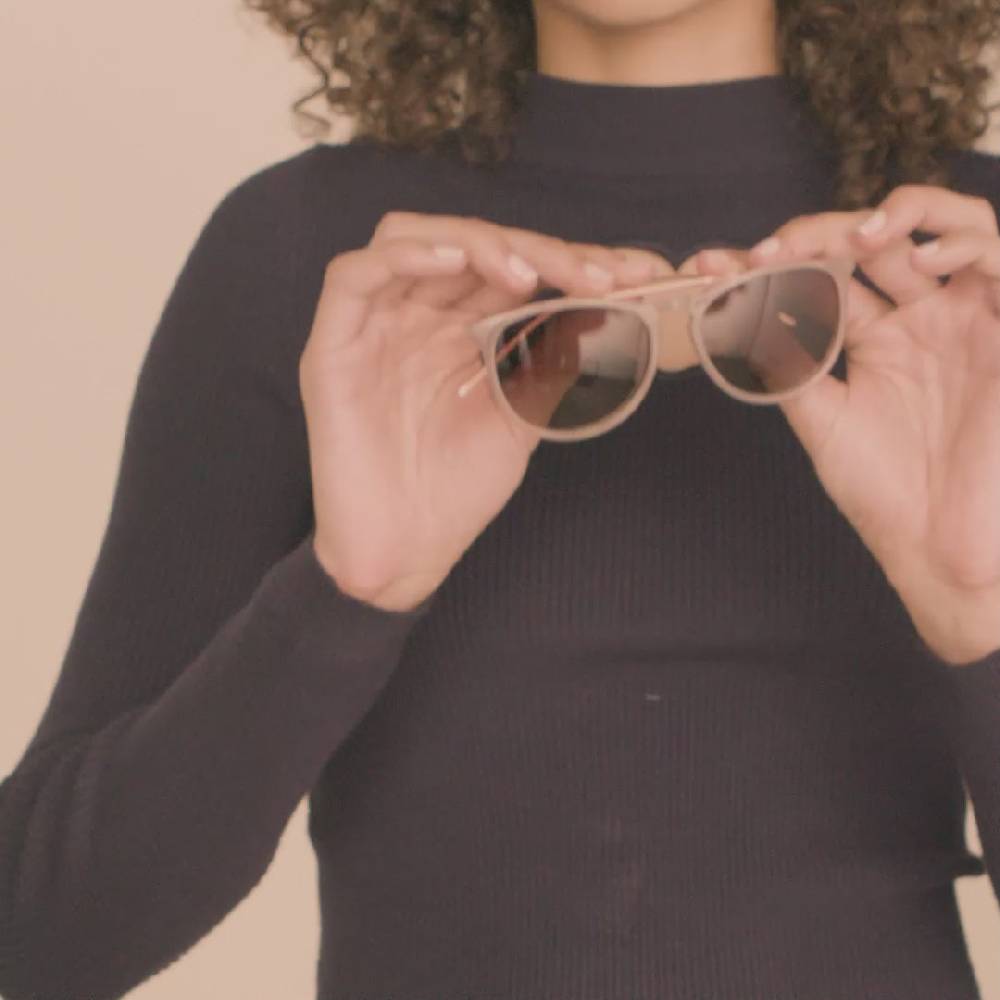 Pilgrim VANILLE Sonnenbrille hellgrau/Gold Hotsell