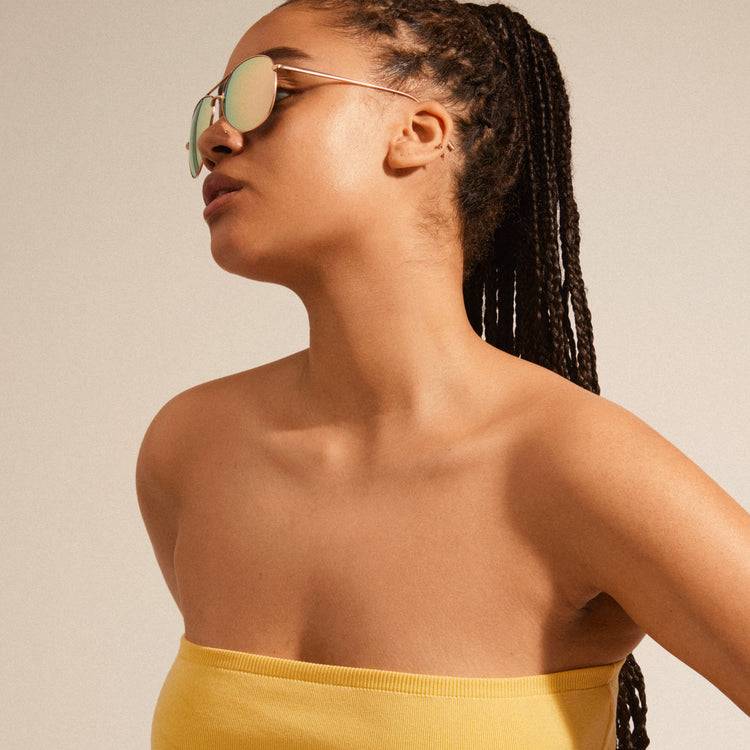 Pilgrim NANI pilot Sonnenbrille Rosa/Gold Schlussverkauf