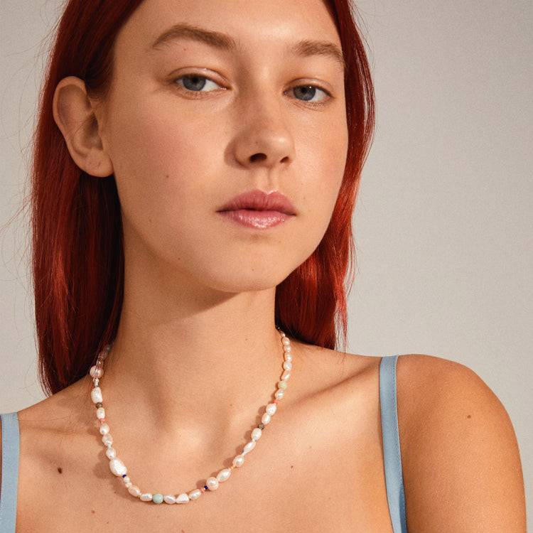 Pilgrim RAMONA freshwater pearl necklace silver-plated Valentinstagsangebot