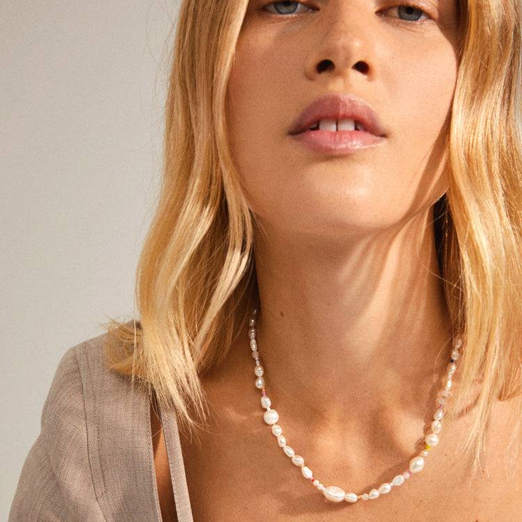 Pilgrim RAMONA freshwater pearl necklace gold-plated Jubiläumsangebot