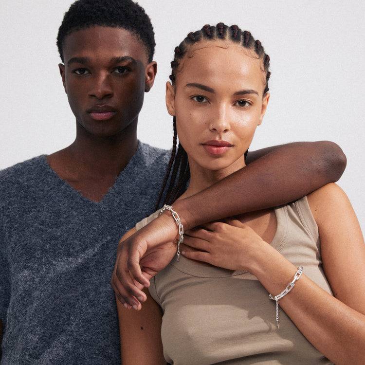Pilgrim STAY recyceltes Armband versilbert Top Angebot