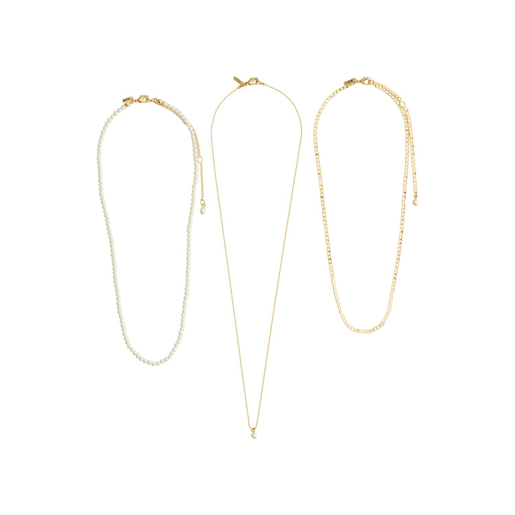 Pilgrim BAKER Halskette 3-in-1-Set, vergoldet Limitierter Zeitrabatt