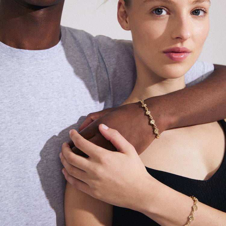 Pilgrim INAYA recyceltes Armband vergoldet Fabrikladen