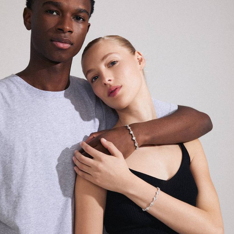 Pilgrim INAYA recyceltes Armband versilbert Im Verkauf