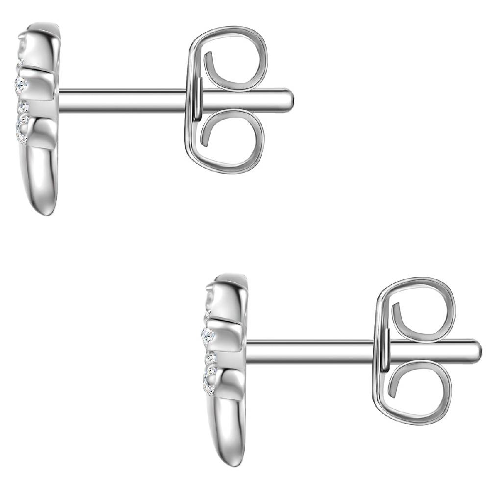 ﻿Rafaela Donata Ohrstecker Sterling Silber Zirkonia weiß Begrenztes Angebot