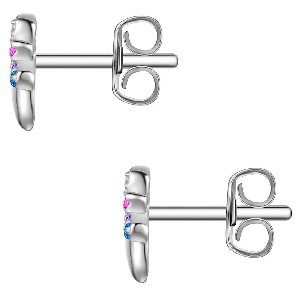 Rafaela Donata Ohrstecker Sterling Silber Zirkonia multicolor Weihnachtsangebot