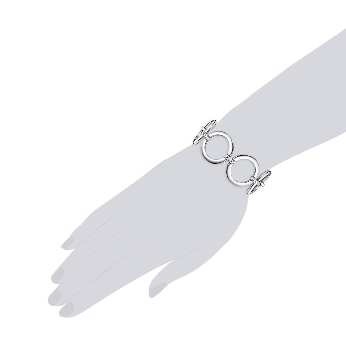 Rafaela Donata Armband verziert mit Kristallen von Swarovski® weiß Neueste Stile