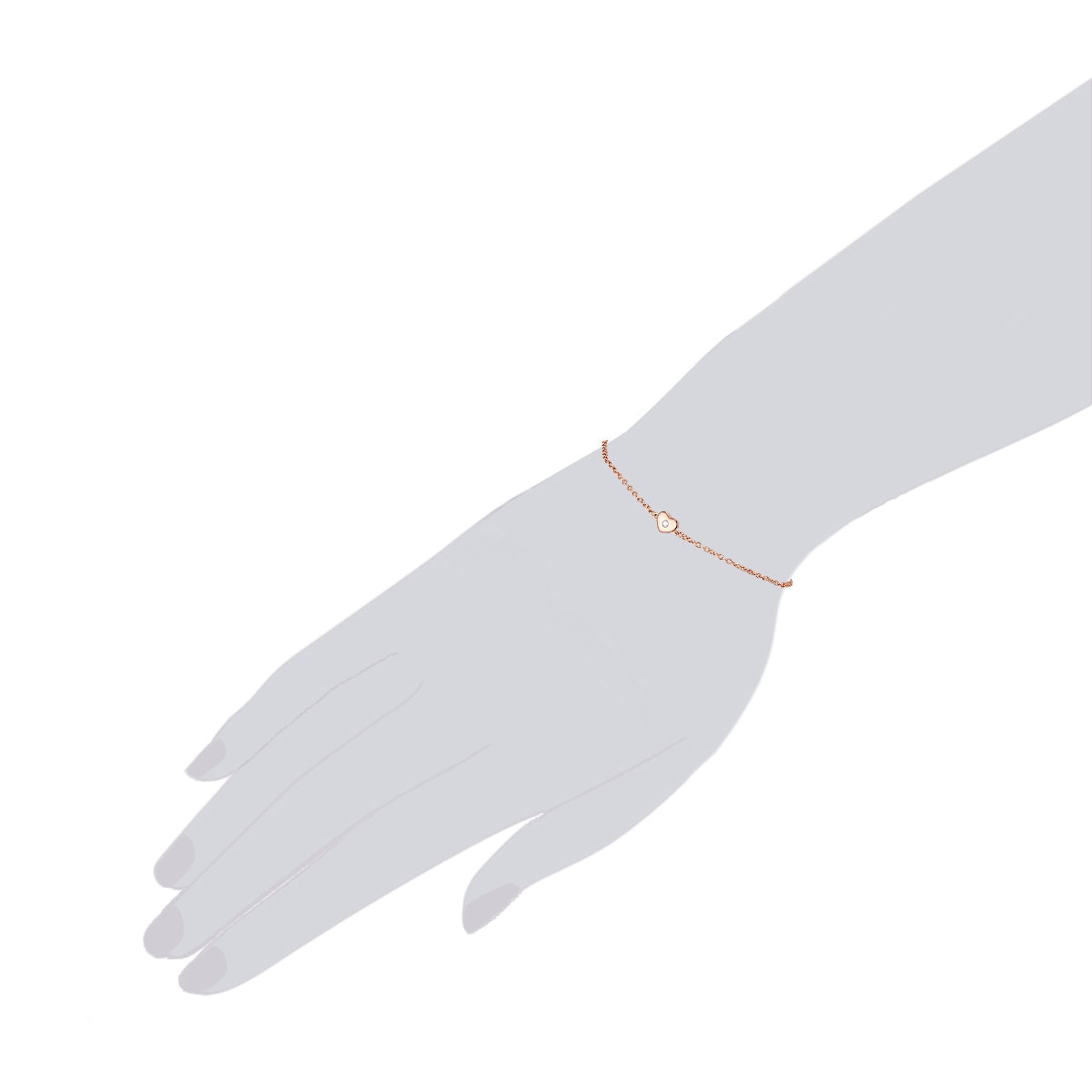 Rafaela Donata Armband Sterling Silber roségold Zirkonia weiß Letzter Tag